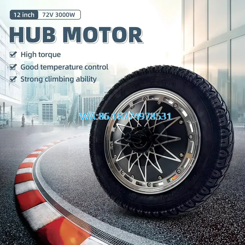 Kit Motore Mozzo BLDC da 12 Po - 5000W Hub Motor Kit 72V recensione e prezzo